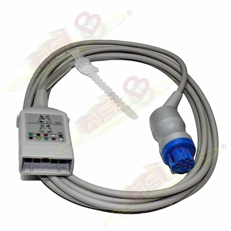 Datex Ohmeda ECG EKG Cavo Cardiocap 5 10 Pin 3 Lead Snap