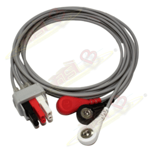 LATIGUILLOS DE ECG PARA MONITOR DE SIGNOS VITALES · 3 PUNTAS · COMPATIBLE GE MARQUETTE PRO-1000