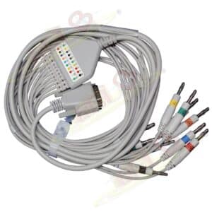 CABLE DE ECG PARA ELECTROCARDIÓGRAFO · 10 PUNTAS · COMPATIBLE NIHON KOHDEN VARIOS MODELOS