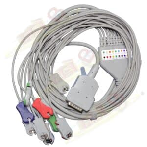 CABLE DE ECG PARA ELECTROCARDIÓGRAFO · 10 PUNTAS · COMPATIBLE BURDICK VARIOS MODELOS