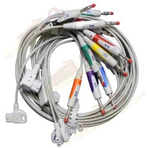 CABLE DE ECG PARA ELECTROCARDIÓGRAFO · 10 PUNTAS · COMPATIBLE PHILIPS TC50 PAGEWRITER 10